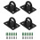 Pad Eye Plate U Hooks Heavy Duty Wall Mount Ring Hooks Marine Hanging Hardware Staple Hook Loop with 1