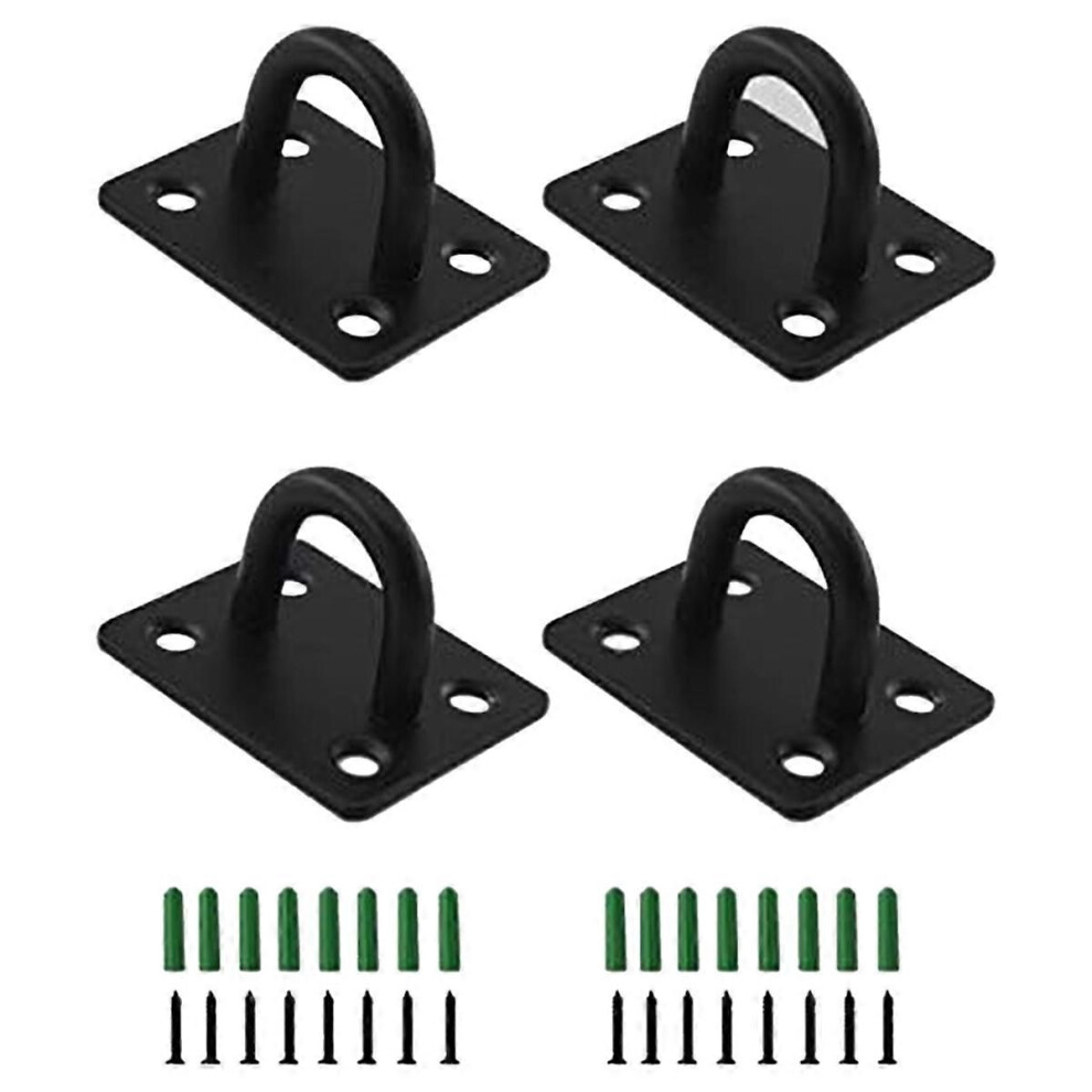 Pad Eye Plate U Hooks Heavy Duty Wall Mount Ring Hooks Marine Hanging Hardware Staple Hook Loop With 9319739834390