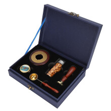 Wax Seal Stamp Kit Gift Box Sealing Wax DIY Retro Decorate Dedicated Handicrafts ToolsModel B