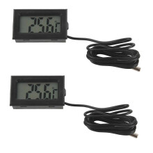 2X cyfrowy termometr LCD z sondą czujnika temperatury Zakres od -50C do +110C
