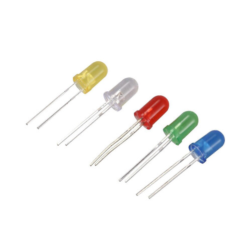 200 τεμάχια 3mm 5mm LED φως δίοδος λευκό κίτρινο κόκκινο μπλε πράσινο κιτ ποικιλίας για 1