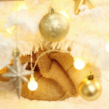 Small Desktop Christmas Tree Mini Xmas Tree Decoration Ornament with LED Glowing for 2024 Christmas Decorations