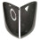 Car Rear Mirror Cover Cap Carbon Fiber Pattern for Y 1