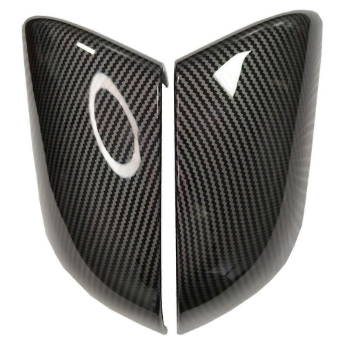 Car Rear Mirror Cover Cap Carbon Fiber Pattern for Y