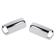 Mirror Cover Top Half for Dodge Ram 1500 2500 3500 2009-2018 Rearview Mirror Caps with Turn Signal, Chrome Plated