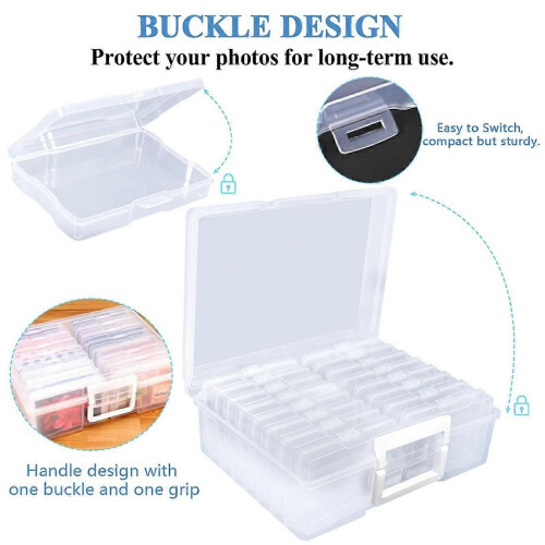 Portable Photo Storage Boxes,With 16 Interior Compartments 2