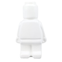 Small robot, resin flower vase, entrance decoration, for home or office, white