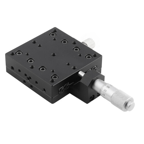 X-micrometer, FinE manual adjustment, 60 x 60 mm precision linear stages with crossed rollers