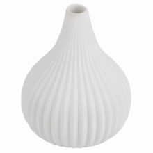 Simple and modern ceramic vase, table decoration, office decoration, home decoration (small, white)