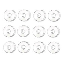 Glass Bobeches for Candlestick Holders, 12 Pcs Candle Drip Protectors Rings for Taper Candles