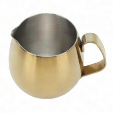 Lattiera in acciaio inossidabile resistente, ideale per preparare latte macchiato e cappuccino.