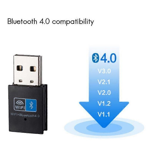 Scheda di rete wireless USB Bluetooth 4.0 Adattatore 2 in 1/Ricevitore WIFI 150M USB Bluetooth Wireless 1