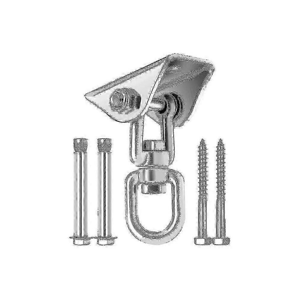 450Kg Heavy Duty 360 Rotating Ceiling Hook - Stainless Steel Swing Hanger For Concrete & Wood (Playground/Porch) 9319739834291