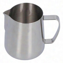 Milk Frothing Jug with Stainless Steel Design for Latte Art & Coffee Creations
