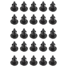 25 Pcs Plastic Push in Car Bumper Door Rivets Clip 10mm Hole