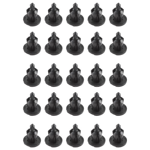 25 pezzi di rivetti in plastica a pressione per paraurti e portiere auto, foro da 10 mm