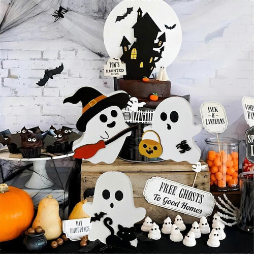 Όμορφες διακοσμήσεις για το Halloween με φαντάσματα, παράξενε 2