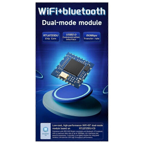 RTL8723DU WIFI BLE Μονάδα διπλής λειτουργίας 2.4GHz χαμηλού κόστο 1