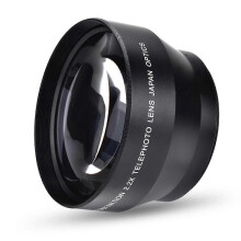 Teleobiettivo 2.2X 67mm nero, teleconvertitore universale compatibile con fotocamere DSLR.