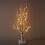 Tabletop Tree, White Tree with LED Lights, Warm White Small Tree Lights Battery Powered Timer, Lighted Tree 3
