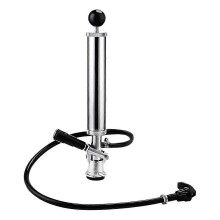 8inch Beer Keg Pump Keg Tap, D System Keg Party Pump for US Sankey, Kegerator Tap Stainless Steel Probe Coupler Beer Tap