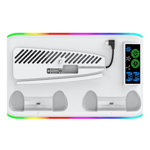 Supporto di raffreddamento per console compatibile con Slim Pro, base di supporto, ventola di raffreddamento 1