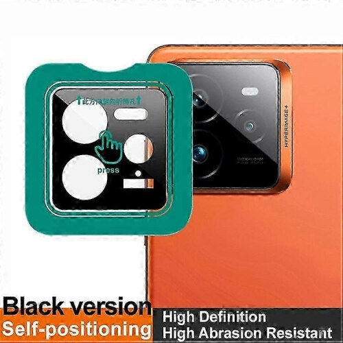 Tempered Glass Camera Lens Protector with Self-Positioning Frame for GT 7 Pro 5G, Black 2