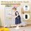 Spielzeugregal mit Whiteboard, Bus-Design, 4 Schubladen 5