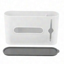 Large Capacity Wall Mounted Garbage Organizer with Clear Window - Space Saving Durable Plastic Storage Solution for Home