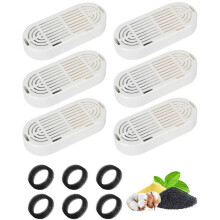 6PCS Cat Water Fountain Filters 3.2L/108oz & 4L/134oz Pet Water Fountain Drinking Fountain Replacement Filter Foams