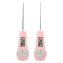 2pcs Pink Thermometer Instant Read Probe For Cooking And Frying