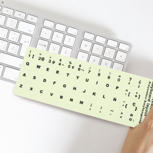 2Stk Glow Tastatur Aufkleber PVC Für Computer Notebook Kinder 2