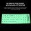 2Stk Glow Tastatur Aufkleber PVC Für Computer Notebook Kinder 5
