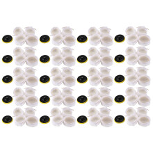 100Pcs Polisher/Buffer Kit Soft Wool Bonnet Pad White:4 Inch