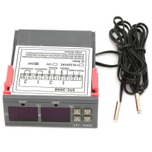 STC-3008 Digitaler Temperaturregler mit Dual-Display und Dual-NTC-Sonde (DC24V)