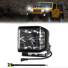 Faro da lavoro a LED a 3 lati, 6000K, 100W, impermeabile IP67, compatibile con camion, moto, SUV, ATV