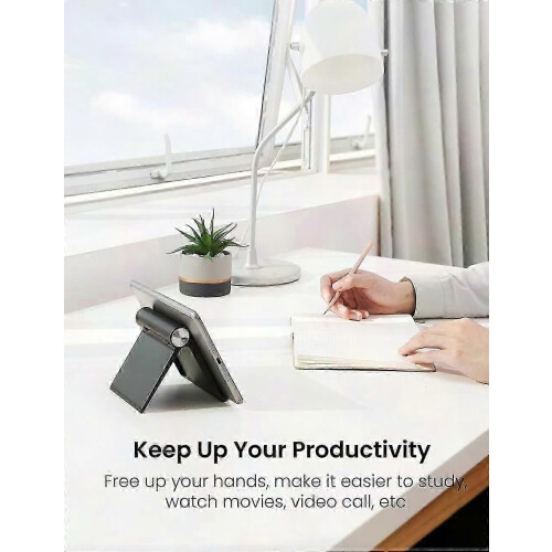 Adjustable Tablet Holder, Multi-Angle Viewing Stand, Foldable & Lightweight for Phones and Tablets 1