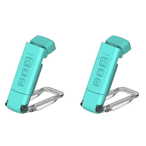 2X Book Light with Timer USB Rechargeable Reading Light Clip- Read Lamp Bookmark Night Light 5 Brightness-