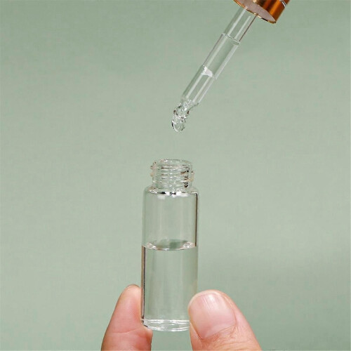 50 συσκευασίες 2Ml διαφανών γυάλινων φιαλών σταγονόμετρο 2