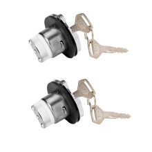 2X Tapa del Tanque de Combustible del Automóvil con Cerradura 69058-60071 69058-60050 para  Land  1982-2015