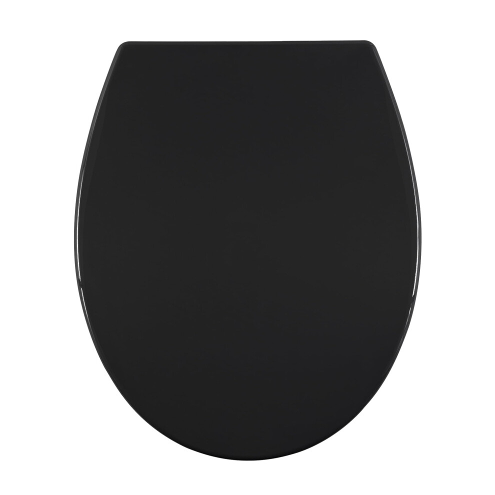 Aqualona Premium Thermoplastic Toilet Seat - Soft Close - Hardwearing Seat With One Button Hinge Release - Oval Shaped - Click, Lift & Clean Technolo 5011264088333