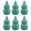 6Pièces Mini Brosse Silicone Verte Exfoliante Couvercle 1