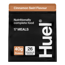 Huel Black Edition High Protein Complete Meal Replacement, 17 Meals, Cinnamon Swirl Flavour, 40g of Protein Per Serving, Ready Meals, Vegan Protein Po