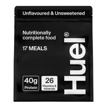 Huel Black Edition High Protein Complete Meal Replacement, 17 Meals, Unflavoured and Unsweetened, 40g of Protein Per Serving, Ready Meals, Vegan Prote