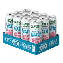 Cawston Press Sparkling Water - Watermelon - 12 x 440ml cans - Made with Pressed Fruit and No Added Sugar