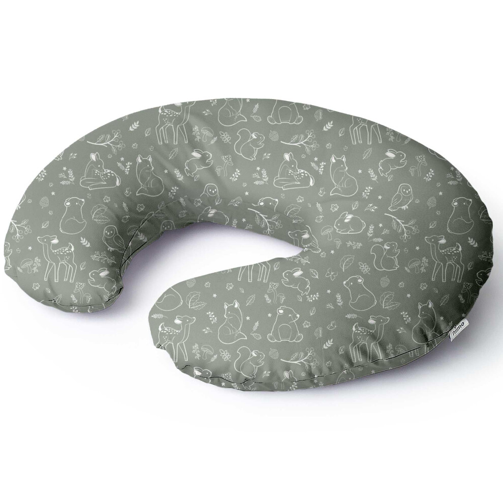 Niimo Nursing Pillow - Oeko-Tex Standard 100, Ergonomic Baby Support Pillow, Machine-Washable Baby Feeding Pillow, Multifunctional Feeding Pillows Fo