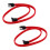 2X 50cm  3.0 Iii Sata3 Cable de Datos de 7 Pines Cables Ssd 6Gb/S de Ángulo Recto Cable de Datos de Disco Duro Hdd 1