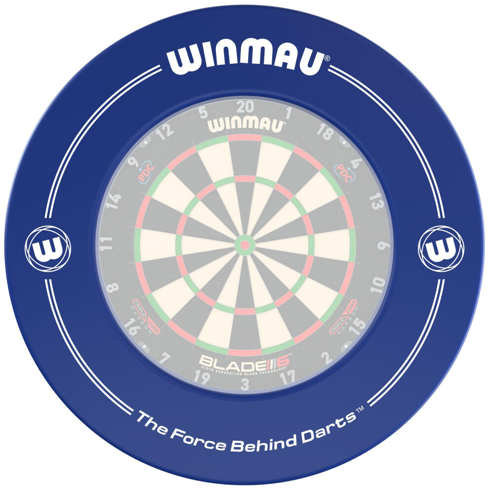 Photos - Darts Winmau Blue Printed Dart Board Surround Ring – Durable Backboard Wall Protector for Dartboards - Professional  Accessor 