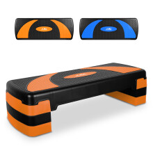 JLL Fitness Large Aerobic Step Platform with 3 Adjustable Heights Exercise Stepper for Home Gym Workouts,81cm x 31cm x 20cm (Orange)