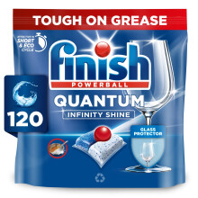 Finish Dishwasher Tablet, Quantum Infinity Shine, 120 Tablets, Fresh